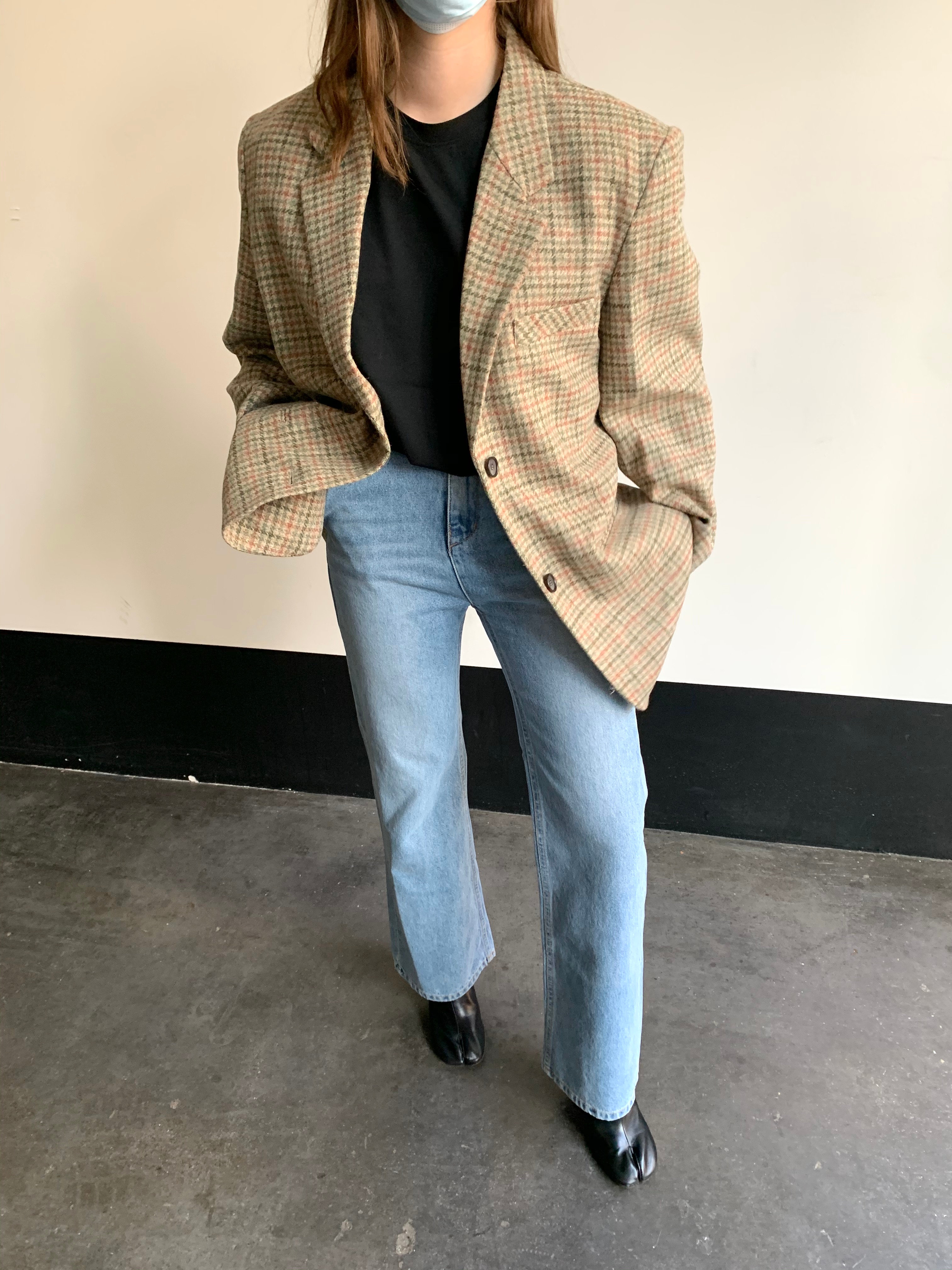 oversized tweed jacket