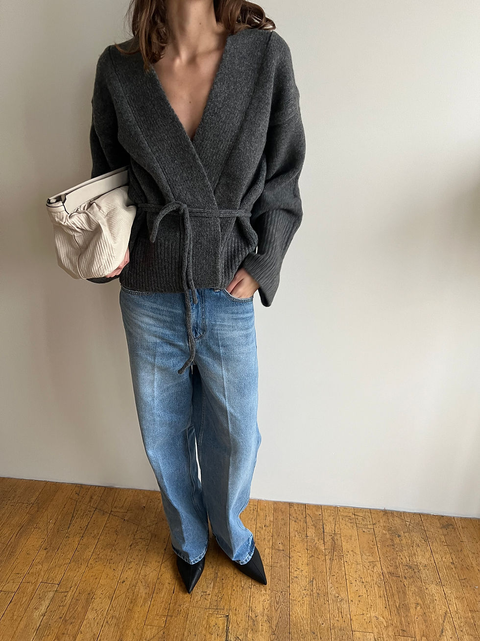 Thumbnail: Knitted Wrap Cardigan