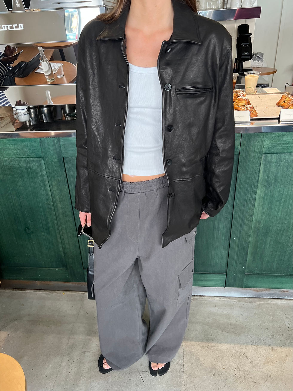 Thumbnail: Gray Wide Leg Cargo Pants