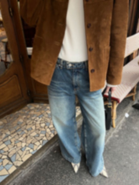 Wide Hammer Loop Jeans