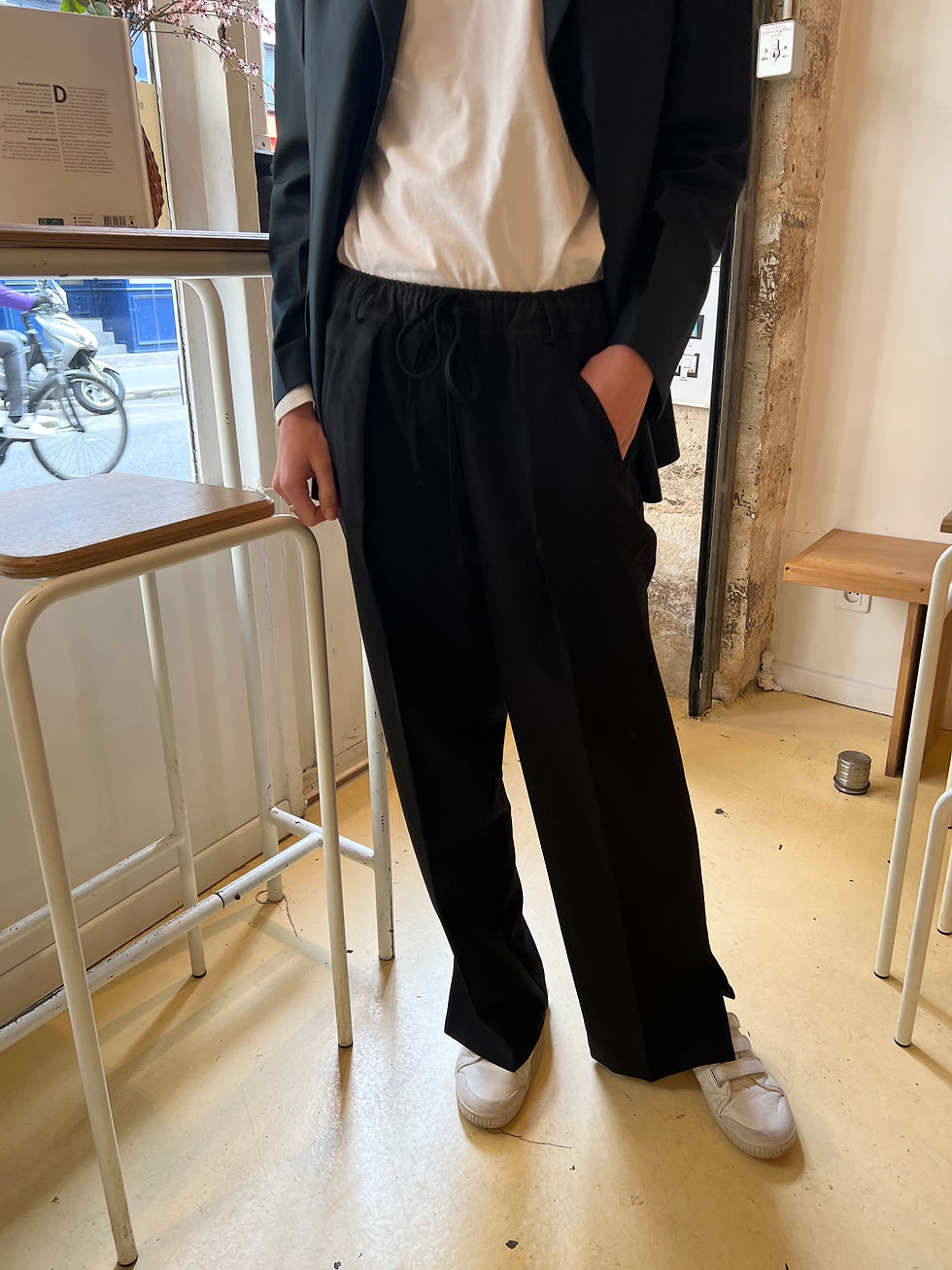 Thumbnail: Slit Wide Leg Trousers