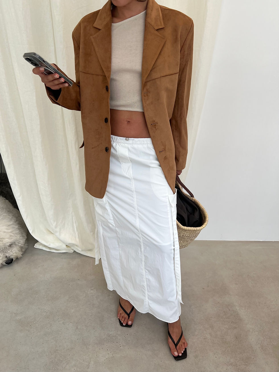 Thumbnail: Camel Suede Blazer