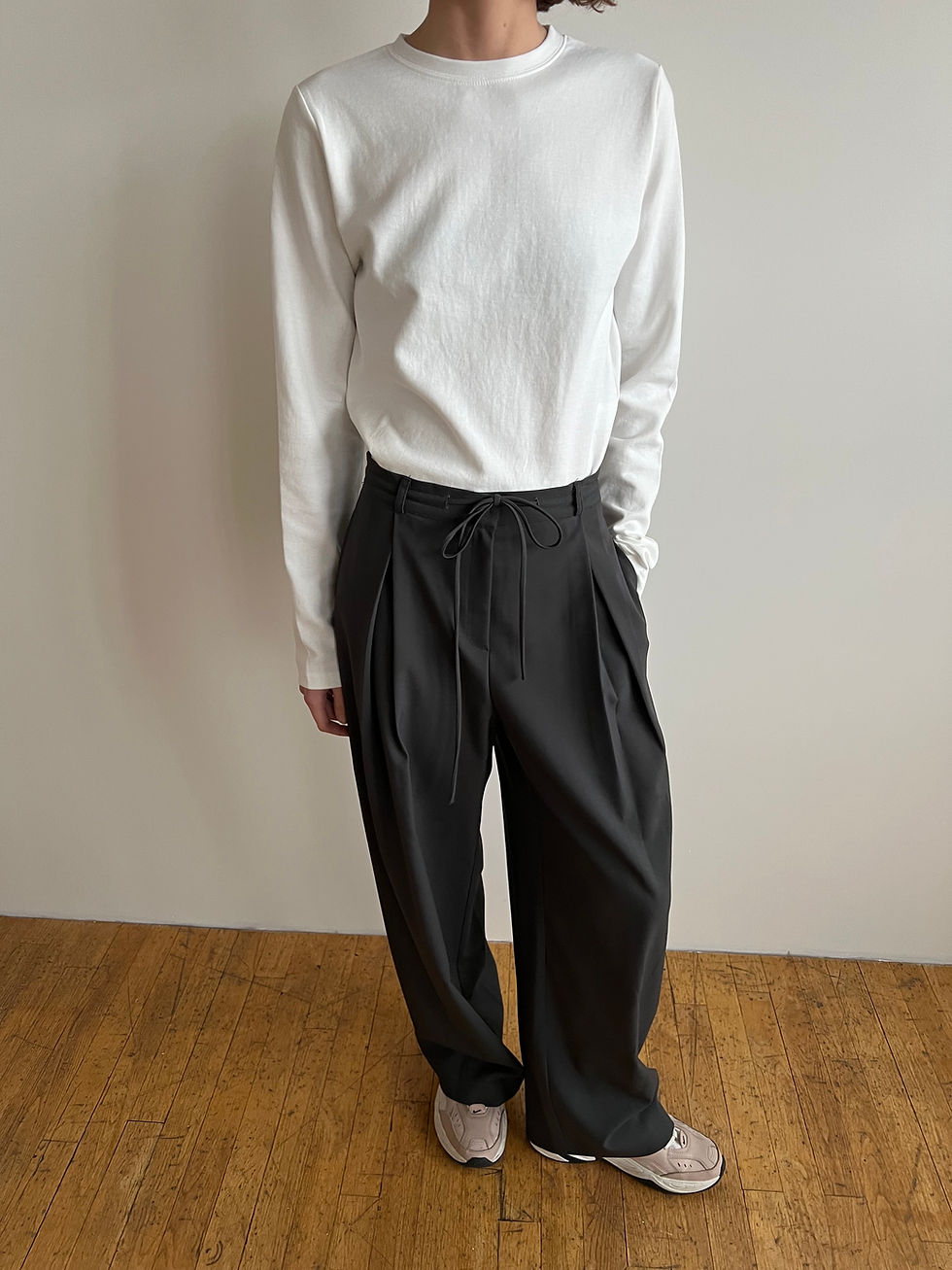 Thumbnail: Pleated Trousers (2colors)