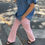 Thumbnail: Light Pink Flared Jeans