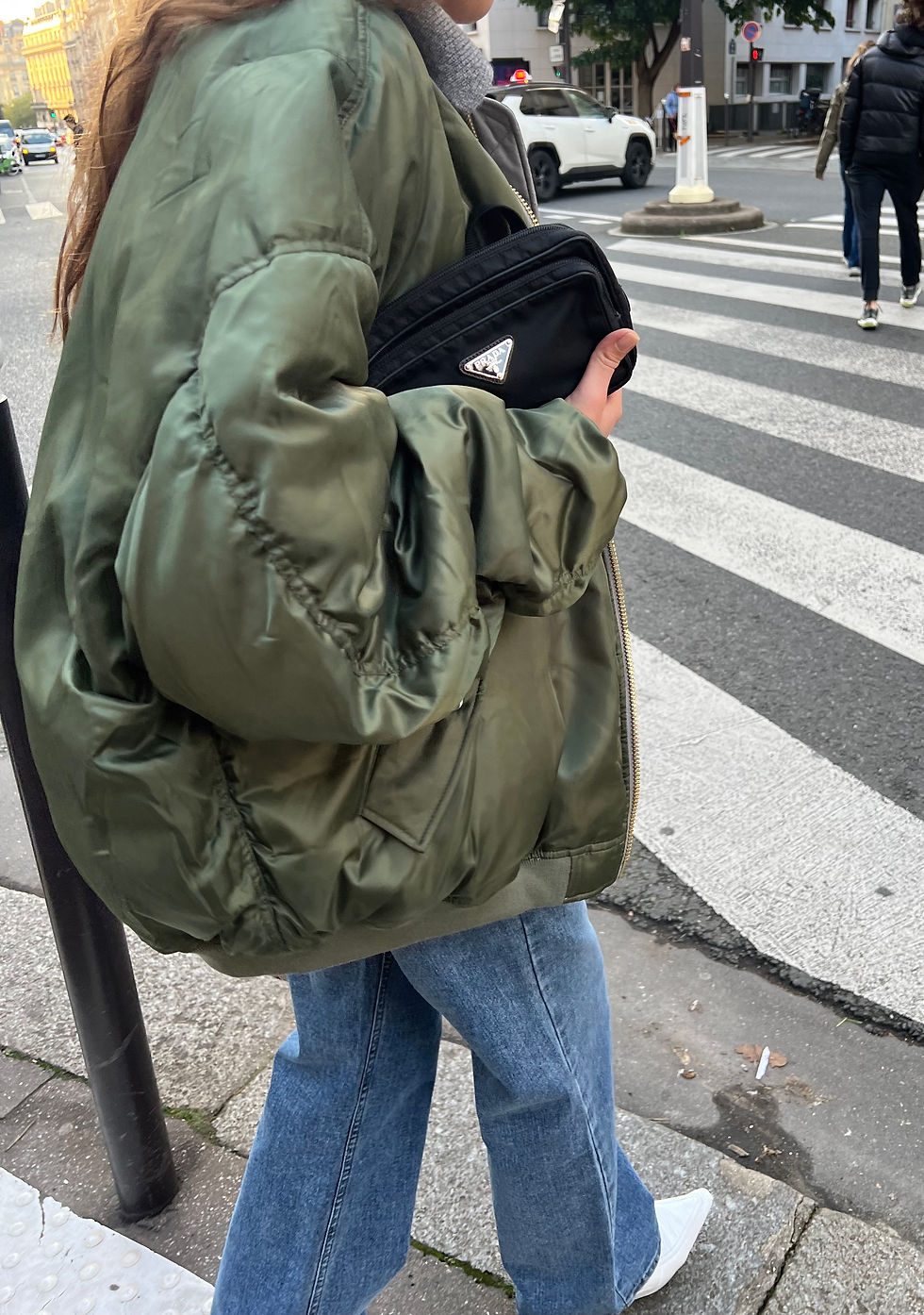 Thumbnail: Reversible Oversized Bomber Jacket