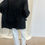 Thumbnail: Oversized Faux Leather Jacket (2colors)