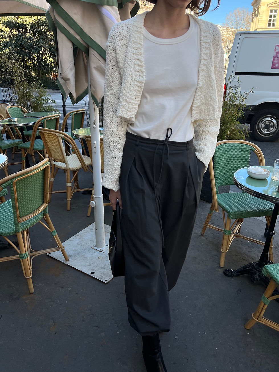 Thumbnail: Cropped Knit Cardigan