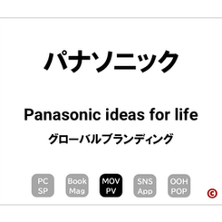 パナソニック
「Panasonic ideas for life」
×グローバルブランディング
｜©︎コピーライター 中村 和夫