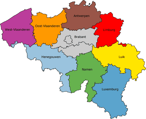 Natuurkapper België, Antwerpen, Brabant, Vlaanderen