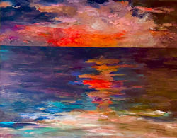 Evening by the Ocean