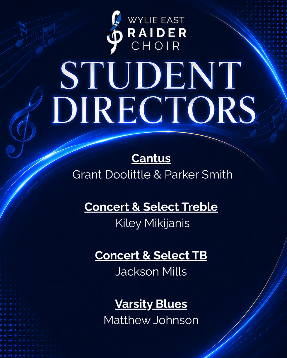 2026-27 WEHS Choir Placements
