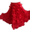 Thumbnail: FRILLY SATIN RA RA SKIRT - RED