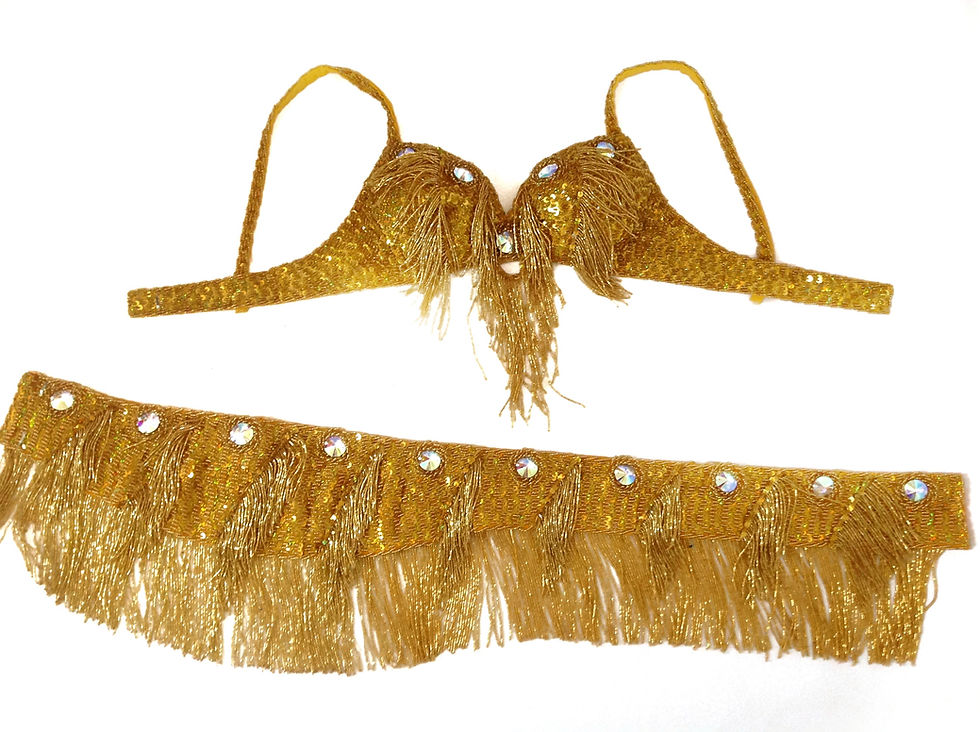Thumbnail: Oriental Bra and Belt Sets Gold 