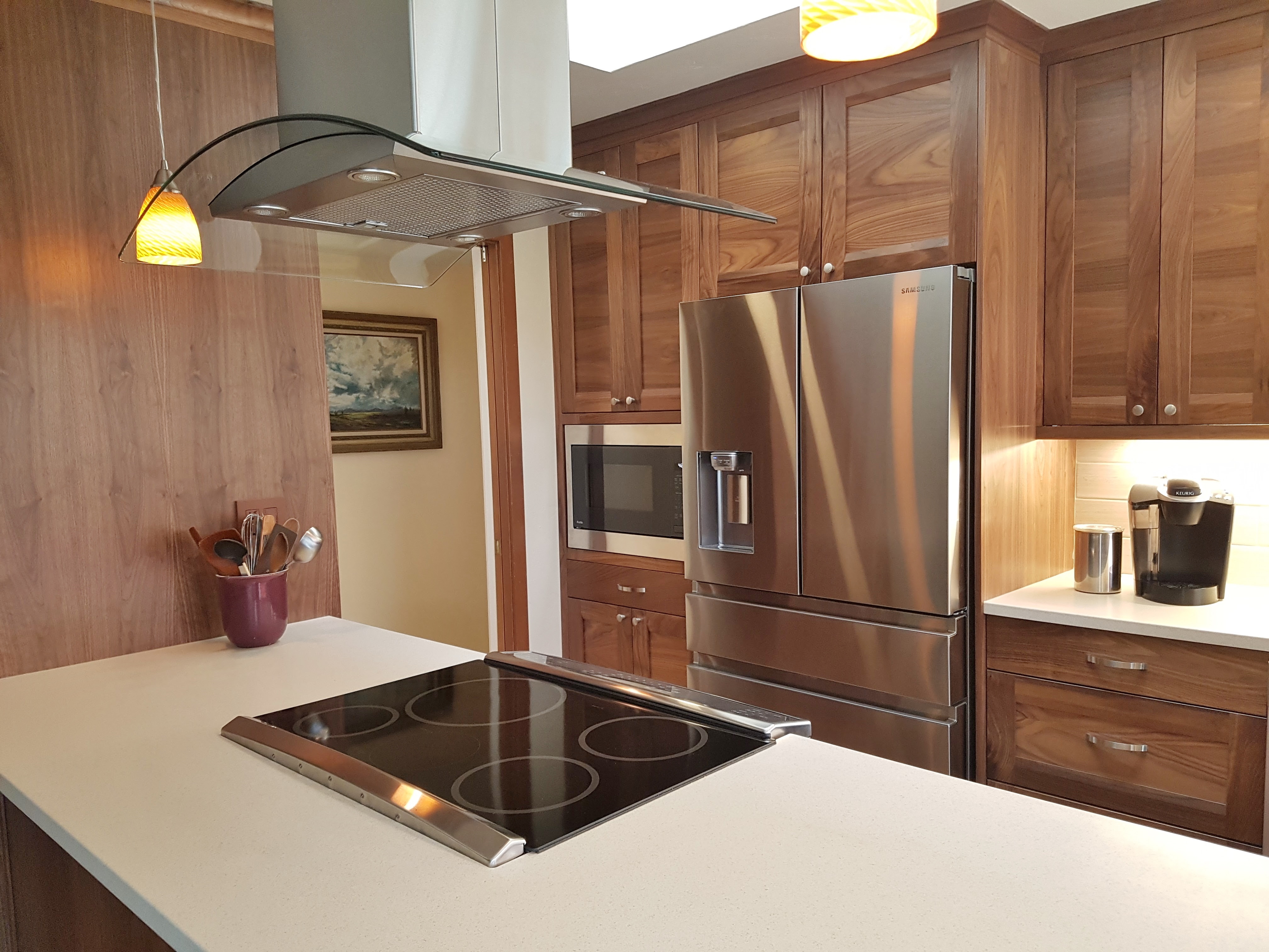 Walnut Mid Century Modern Kitchen Loraindesign