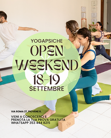 locandina open weekend yogapiche piovene rocchette