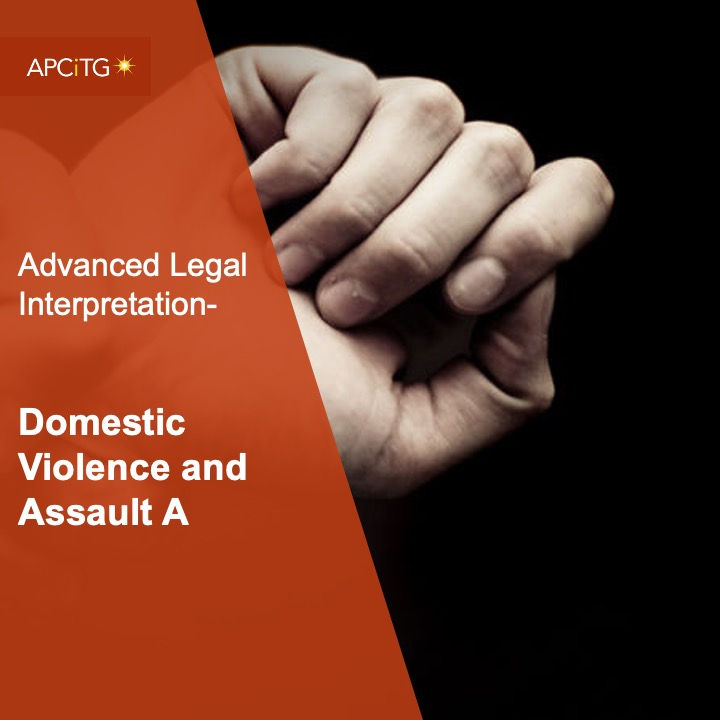 ALI 8 Domestic Violence and Assault A