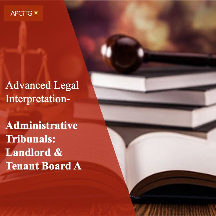 ALI 21 Administrative Tribunals: Landlord & Tenant Board A 