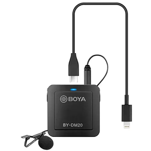 BOYA BY-DM20 2-Person Recording Kit with Lavalier Mics for Smartphone