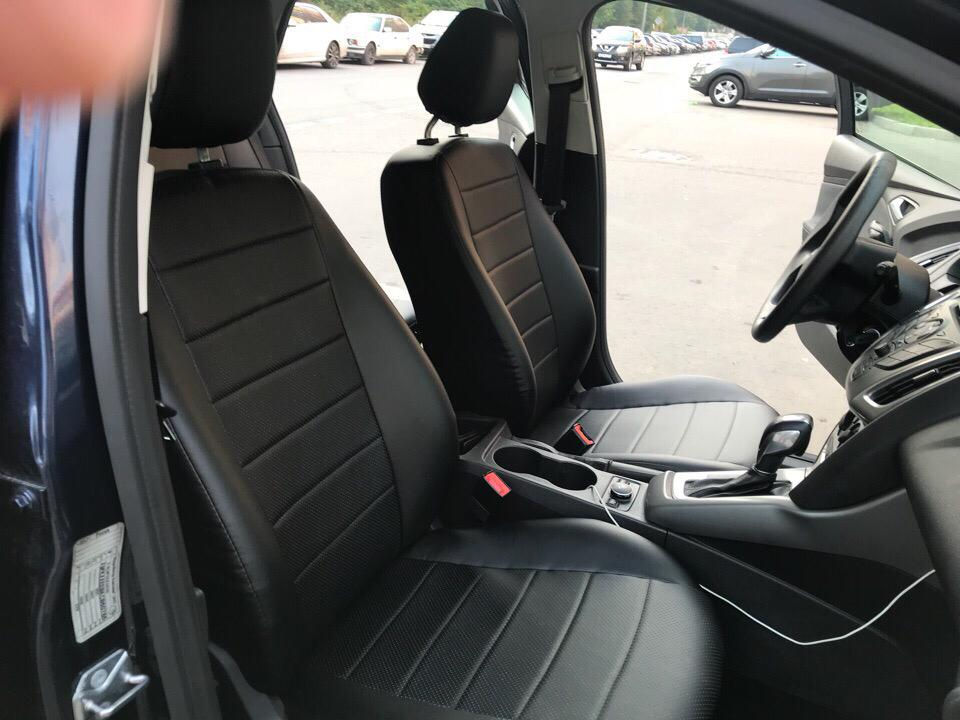 Миниатюра: Авточехлы модельные из экокожи 