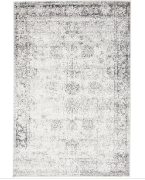 Brandt Floral Gray Area Rug