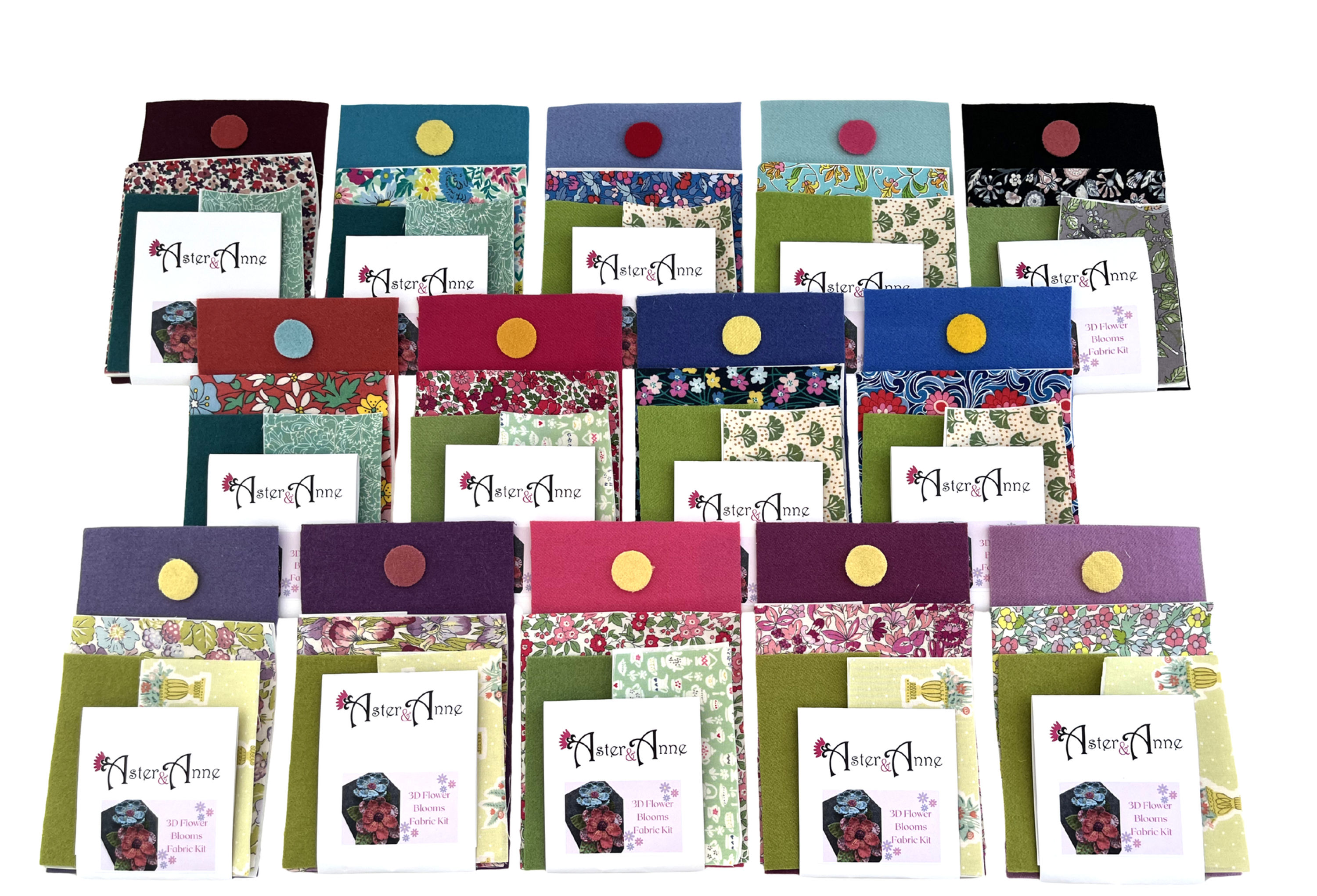 3D Flower Fabric Packs