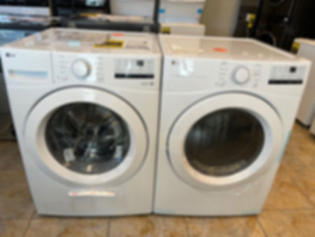 LG - WM3400CW, DLE3400W Frontload Washer & Dryer Set
