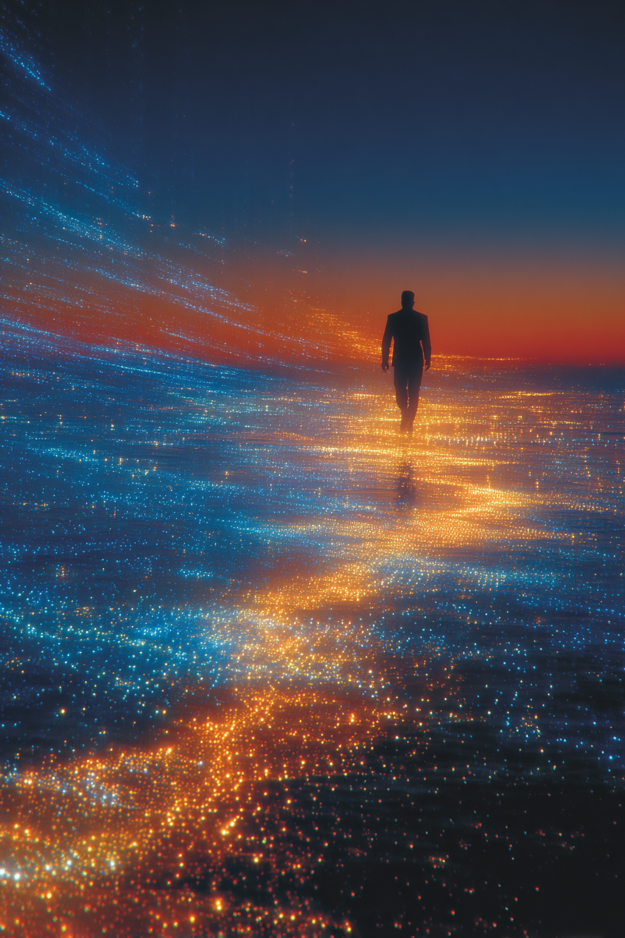 u7816559429_A_lone_human_figure_stepping_onto_a_path_of_glowi_7bdcfe45-5268-4dc3-88b2-c52a