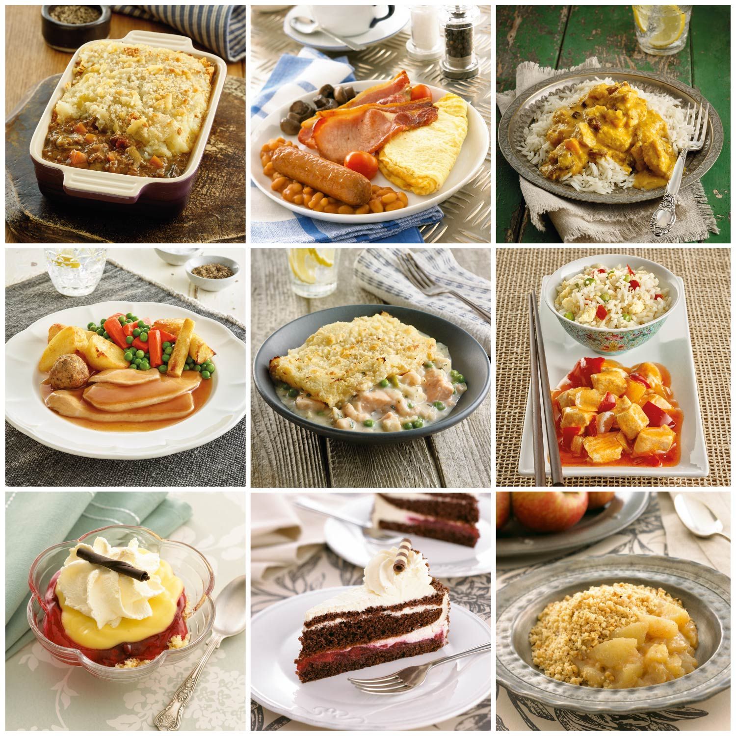 Arranged Food and Objects