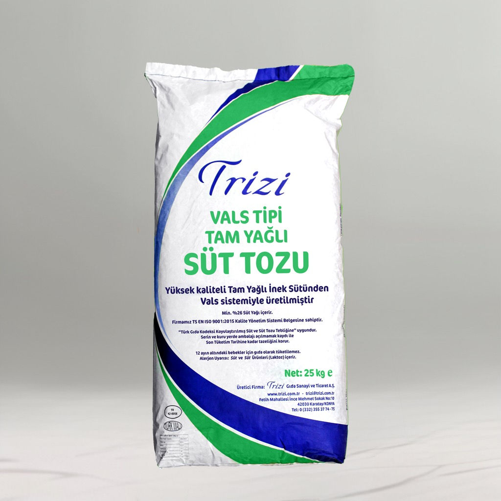 Trizi Vals Tipi Tam Yağlı Süt Tozu