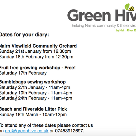 Dates for your diary