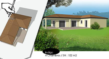 Module de maisons proposé par les maisons bleues