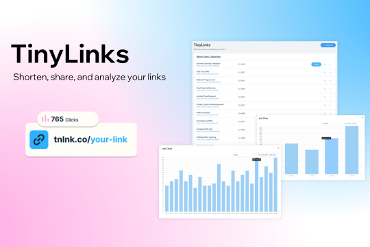 TinyLinks: Short URL & QR-code banner