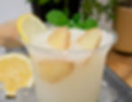 Lemon ginger honey soda