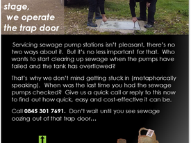 If all the world's a stage, we operate the trap door