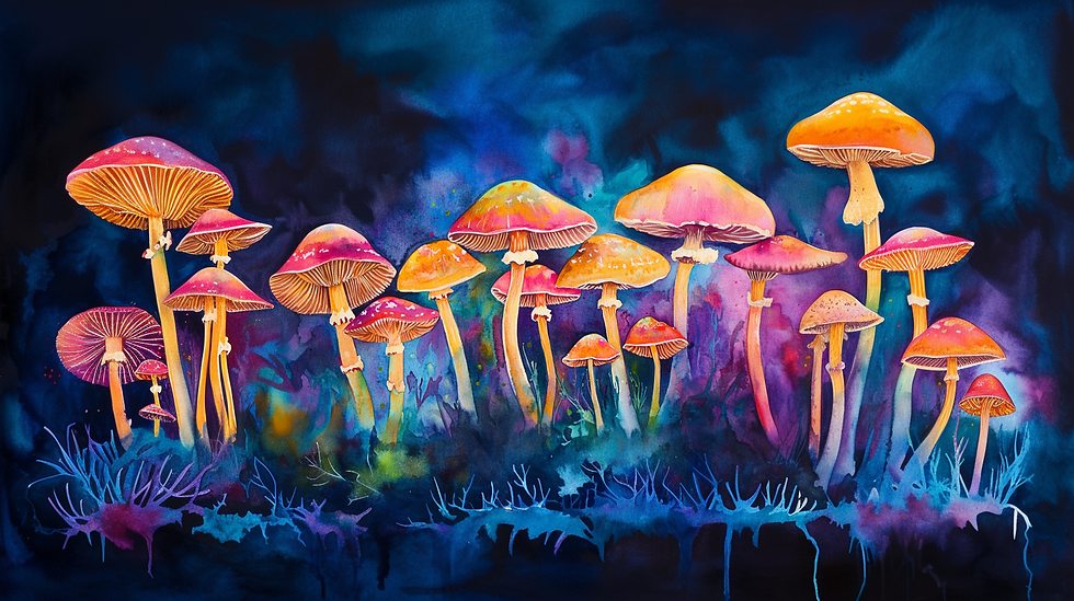 asasundi_watercolor_of_magic_psychedelic_mushrooms_d8ad9b02-d78f-4b25-8a19-d51adcea83f2.pn