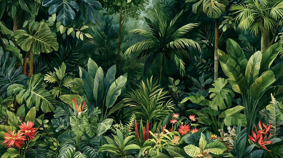 asasundi_watercolor_of_lush_tropical_jungle_trees_plants_and_fl_f27688e4-a45e-4b89-b667-20