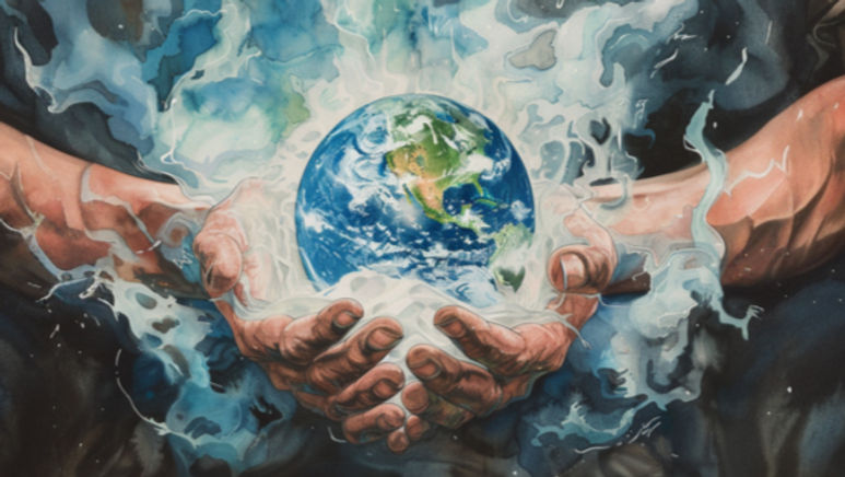 asasundi_watercolor_of_hands_holding_the_earth_with_smoke_all_a_cdfecb33-bb52-451e-bb77-ec