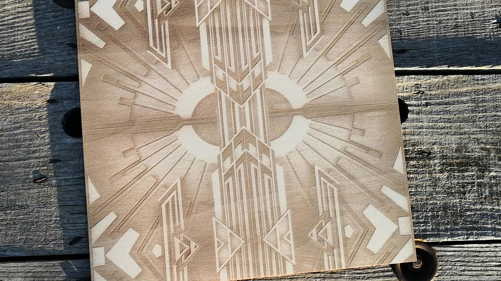 Thumbnail: Gravure laser Wood Geometry #1