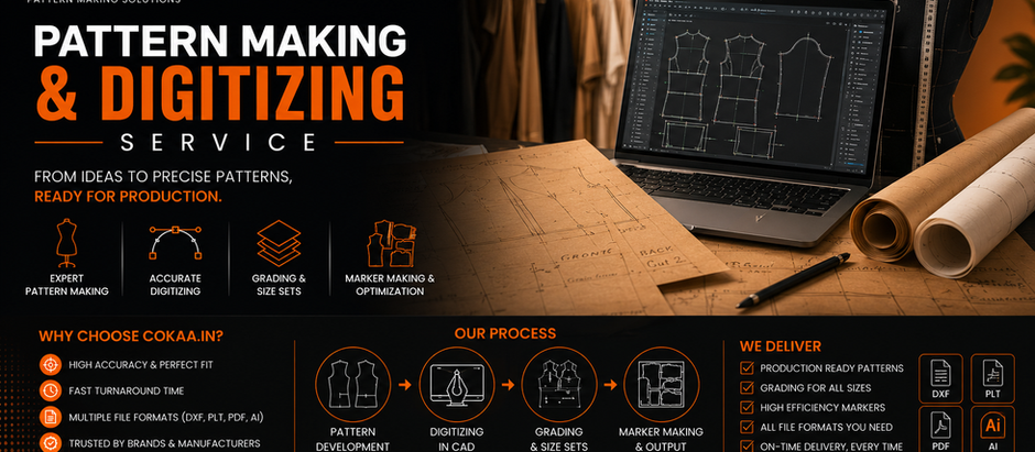 Professional Pattern Making and Digitizing Service for Fashion Brands & Manufacturers