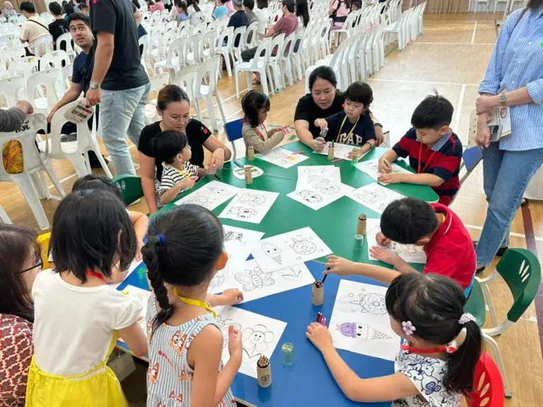 Children of all ages participating in diffent activities, giving them a sneek peak of what schooling at TPH looks like