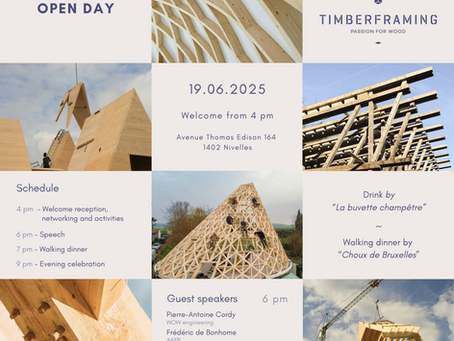 Timberframing a 15 ans ! Portes ouvertes le 19 juin