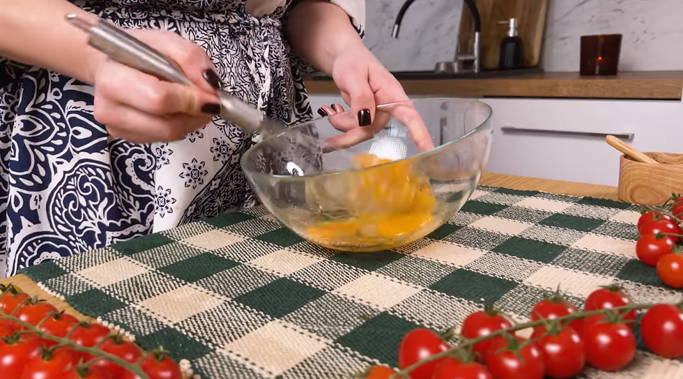 whisked eggs