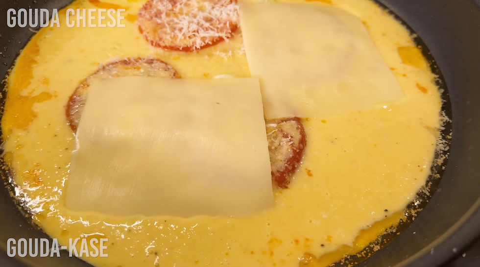 parmesan and gouda cheese