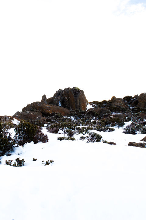 Snow on Mount Wellington