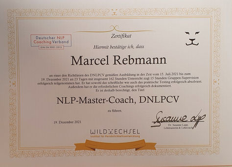 Qualifikation als NLP Master Coach