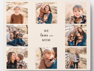 Big Deals! We love You Mom Photo Collage Plaque