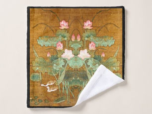 Top 5! Asian Lotus Flower Lilypad Water Garden Bath Towel