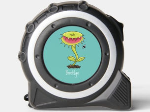 Big Deals! Funny carnivorous Venus fly trap plant cartoon Tape Measure
