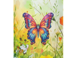 Top 5! Butterfly Blue Orange Wings Lamp Shade