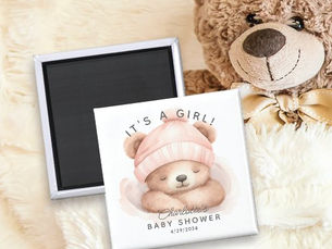Big Deals! Snuggle Bear Baby Shower Favor Magnet